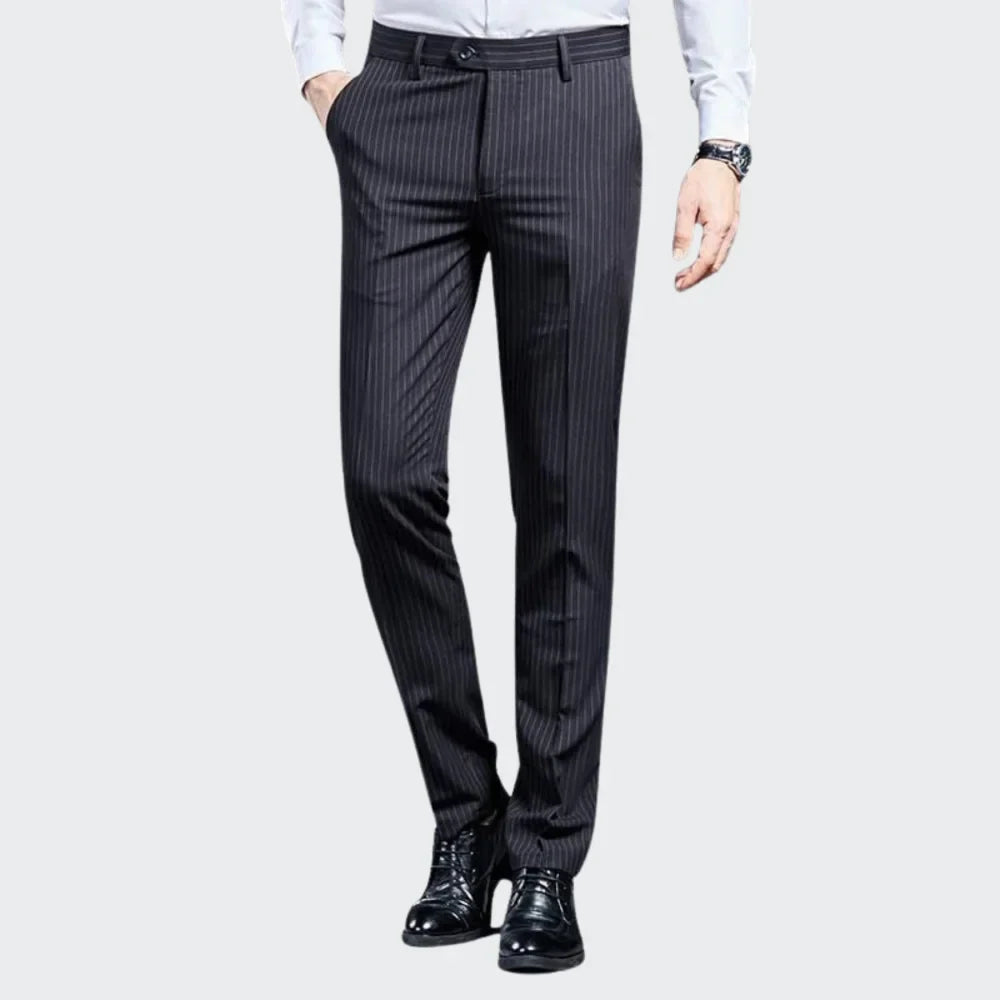 Pantalon de Costume pour Hommes Premium Rayé Syvon