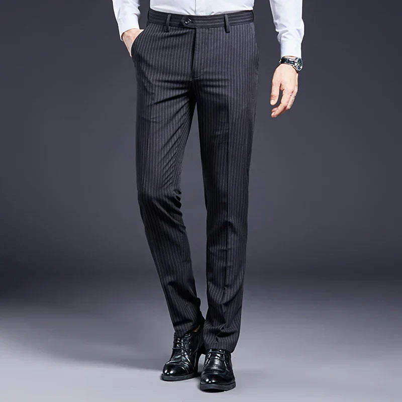 Pantalon de Costume pour Hommes Premium Rayé Syvon