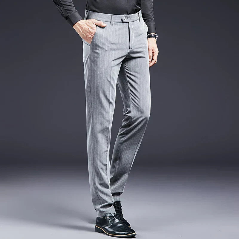 Pantalon de Costume pour Hommes Premium Rayé Syvon