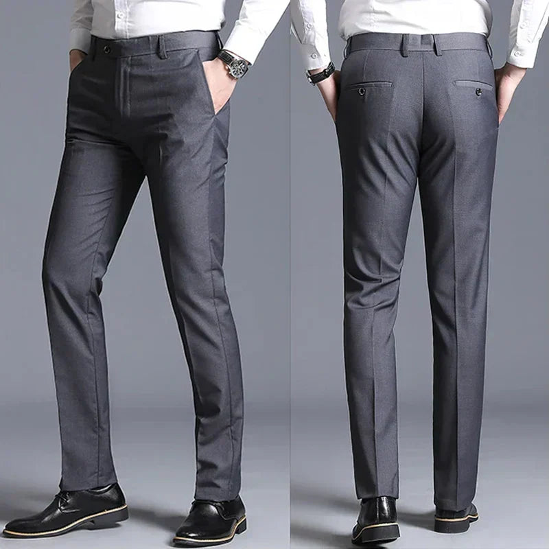 Pantalon de Costume Ajusté pour Hommes Syvon