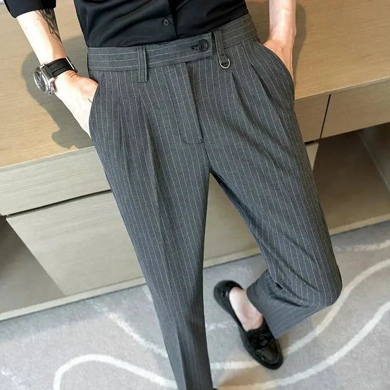 Pantalon de Costume Rayé Syvon