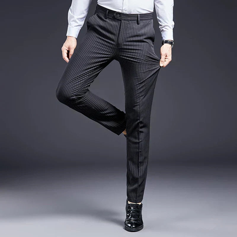 Pantalon de Costume pour Hommes Premium Rayé Syvon