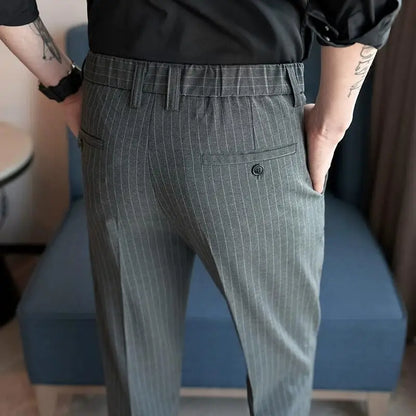 Pantalon de Costume Rayé Syvon